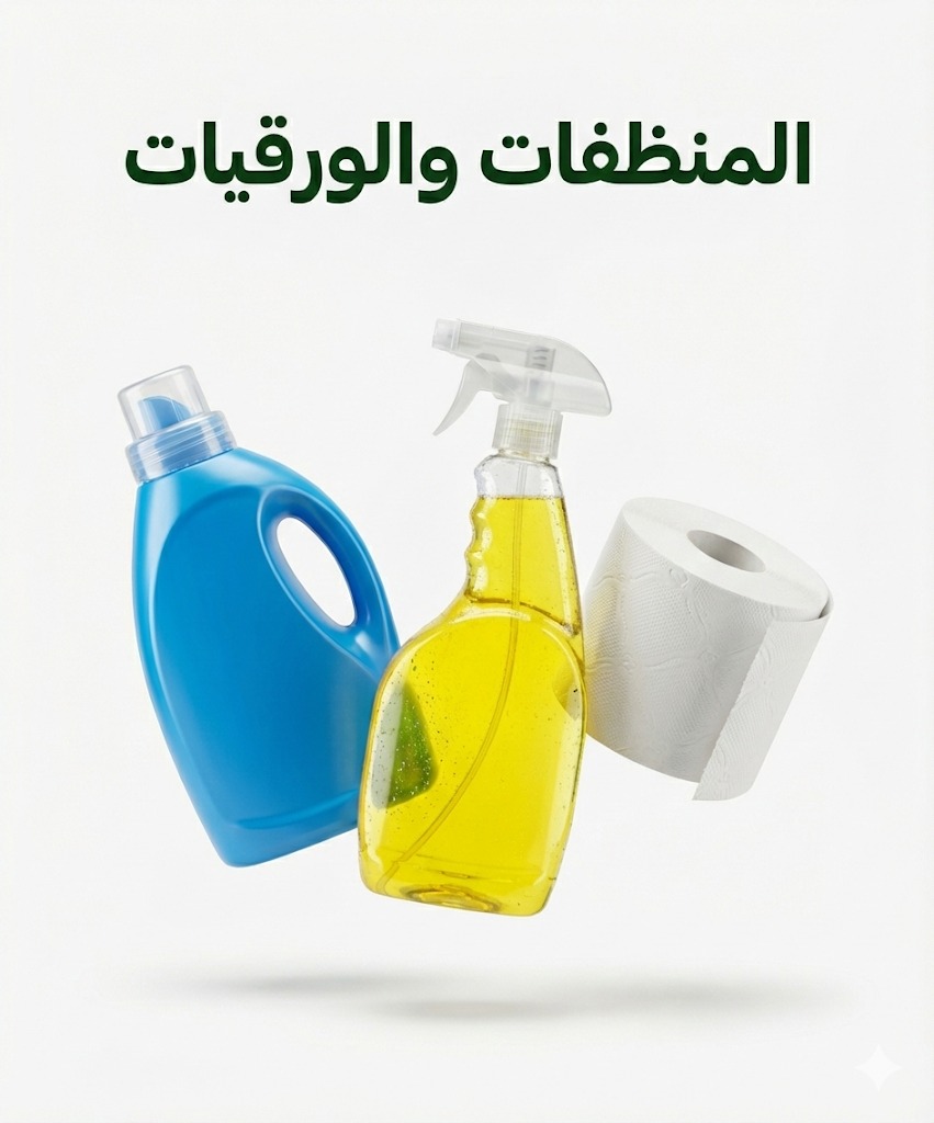 المنظفات والورقيات