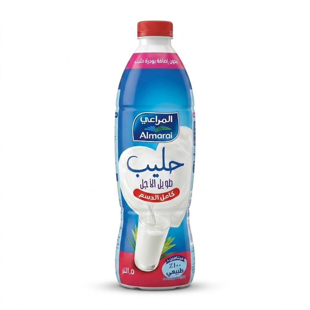حليب طويل الأجل كامل الدسم من المراعي - ١.٥ لتر